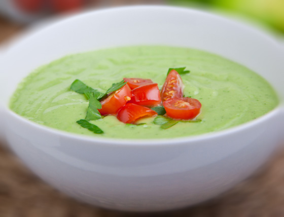 raw avocado cucumber soup